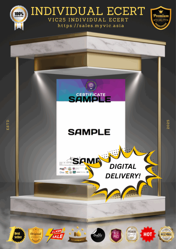 Electronic Certificate - Individual (Digital Delivery)