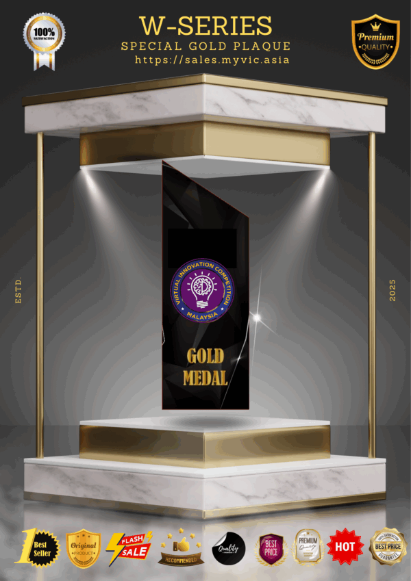 W-Series - Customized Plaque (Gold Medal)